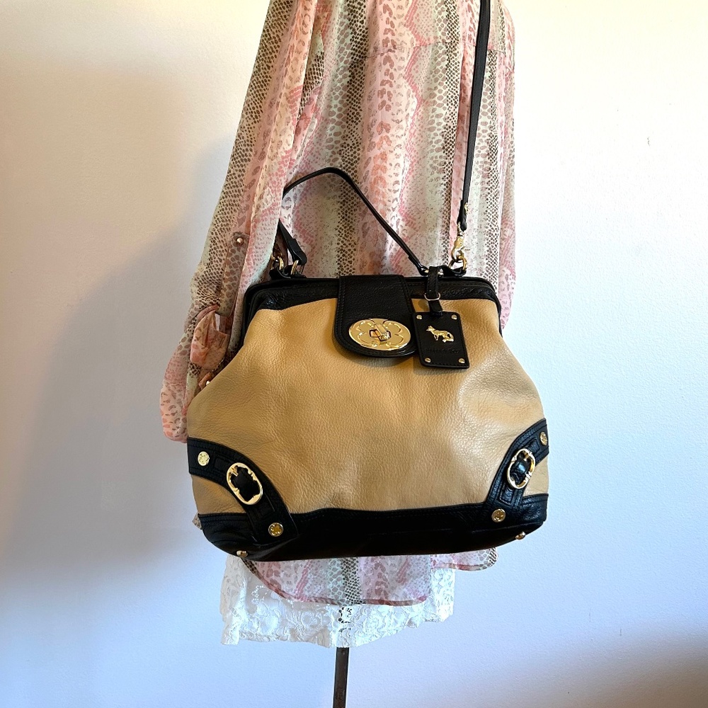 Large Emma Fox Leather Should bag with Top Handle